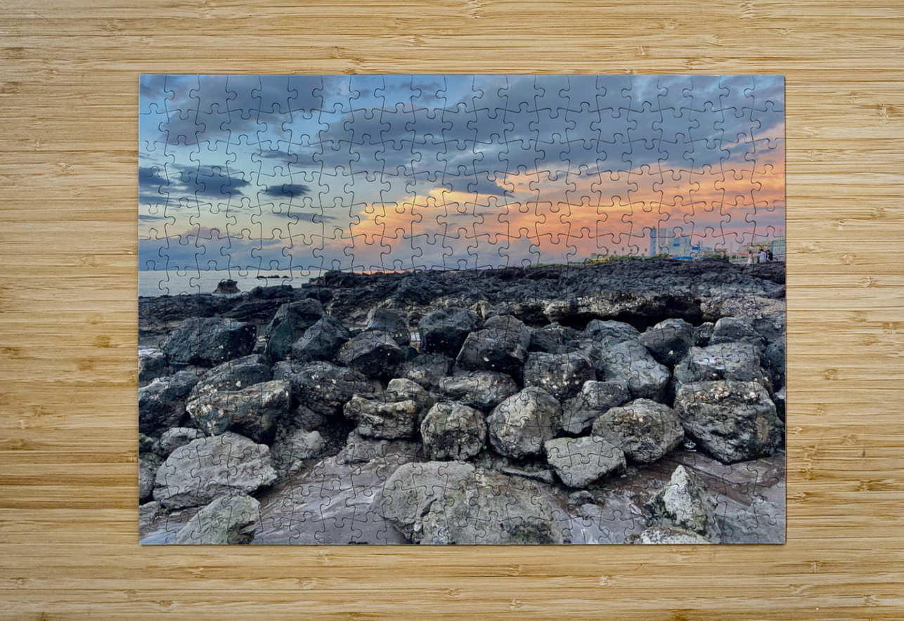 Samyang Beach Sunset Jeju South Korea 5 Jimmy Roy Photos Puzzle printing