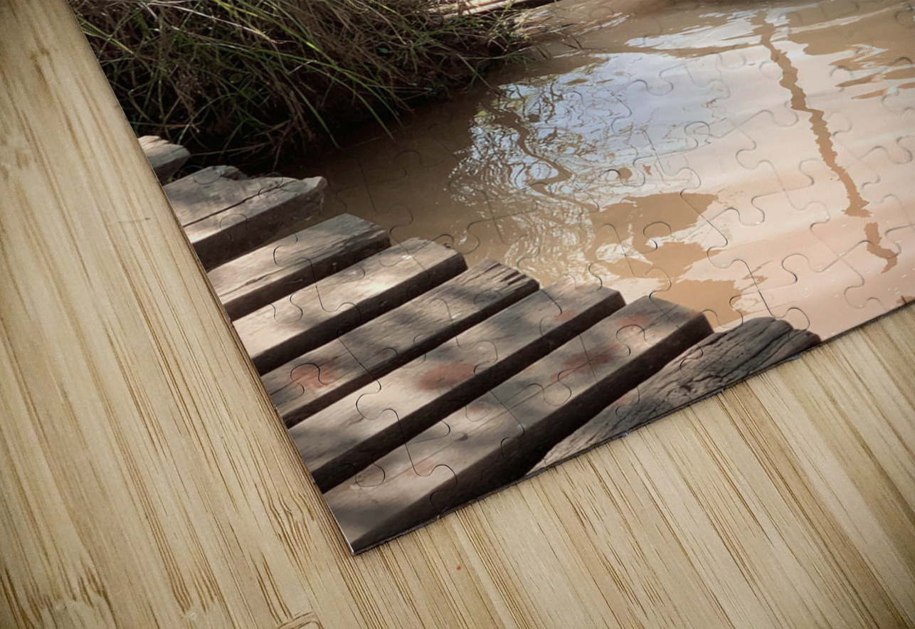 Lady Washing her Hair in the River Jimmy Roy Photos Puzzle