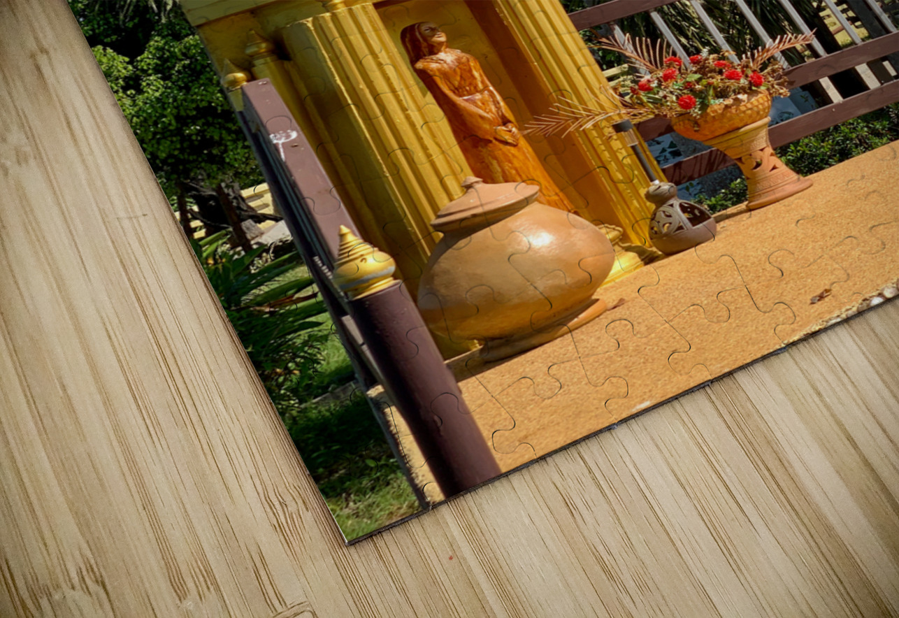 Mary’s Statue in front of the Cross Jimmy Roy Photos Puzzle