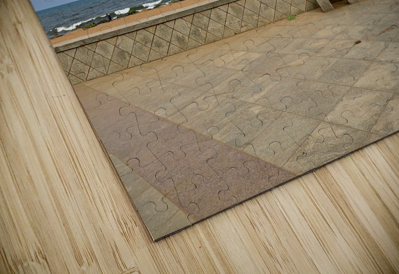 Family Bench at the Beach Jimmy Roy Photos Puzzle
