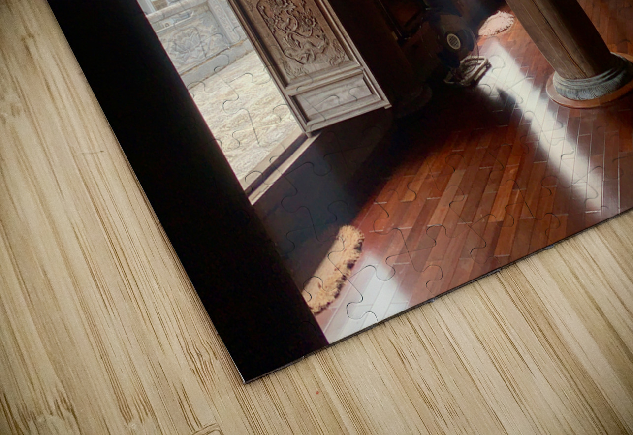 Inside Peace in Wooden Temple Jimmy Roy Photos Puzzle