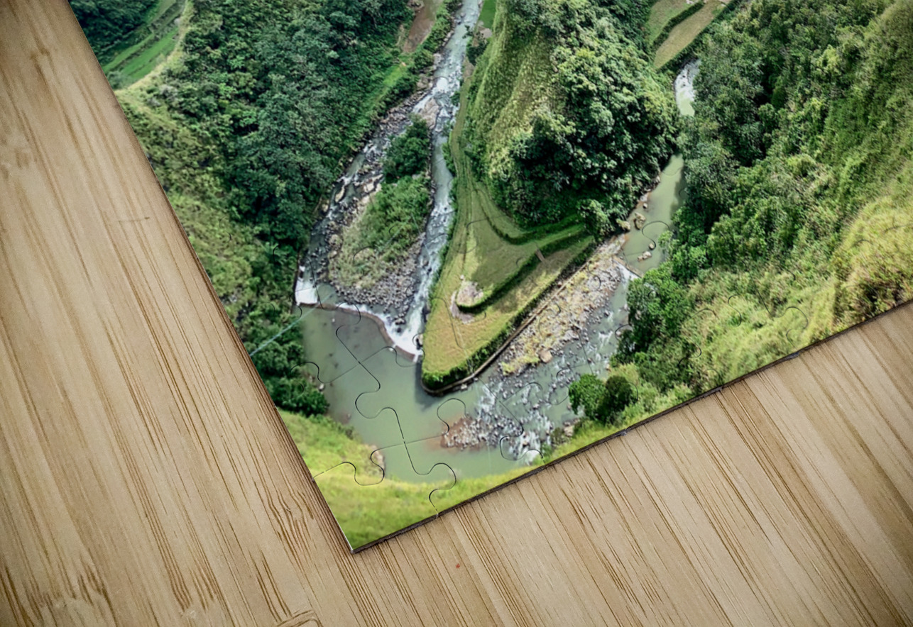S-Shaped River Rice Valley Jimmy Roy Photos Puzzle