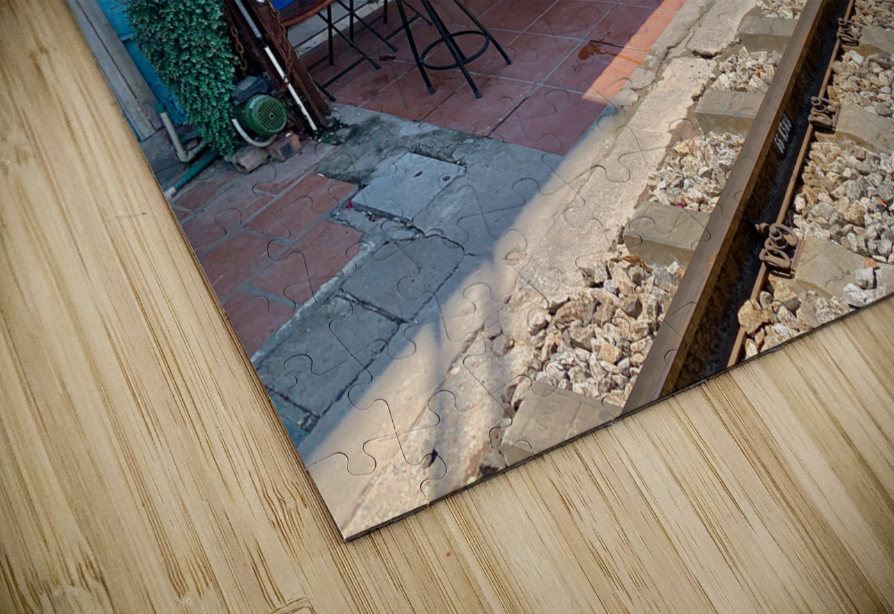 Coffee Shops by the Railroad Jimmy Roy Photos Puzzle