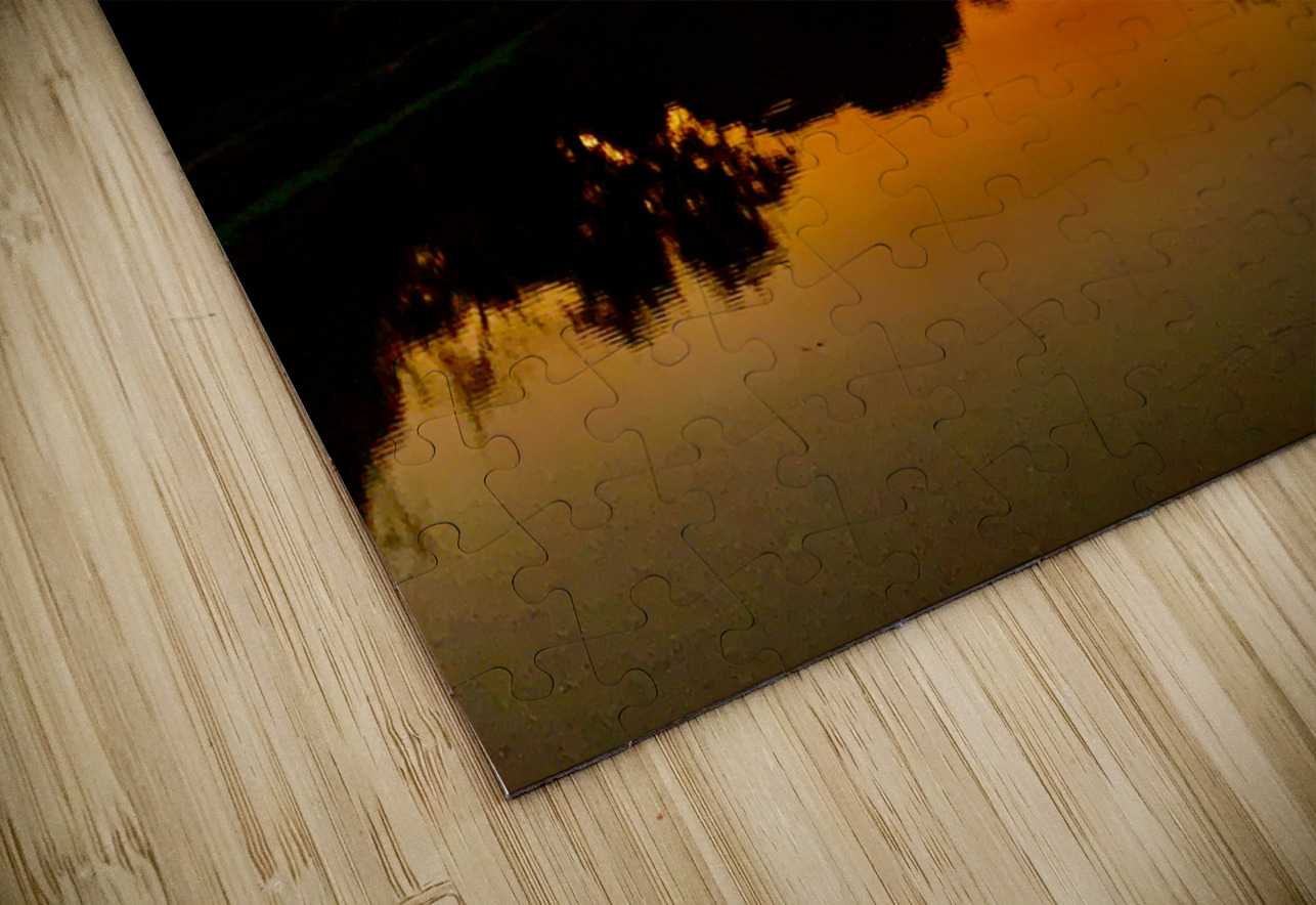 Orange Reflections over the Lake Jimmy Roy Photos Puzzle