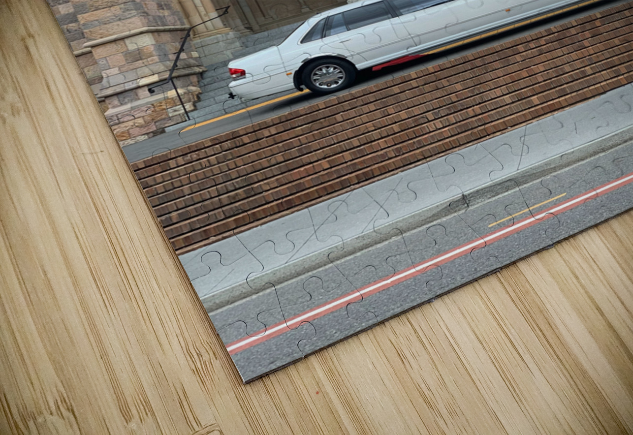 Limousine in Front of Church Jimmy Roy Photos Puzzle