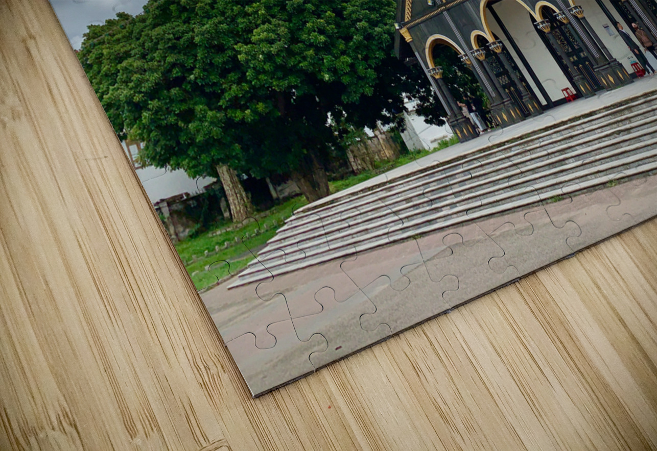 Saint Marys Black Wooden Cathedral of Kon Tum Jimmy Roy Photos Puzzle