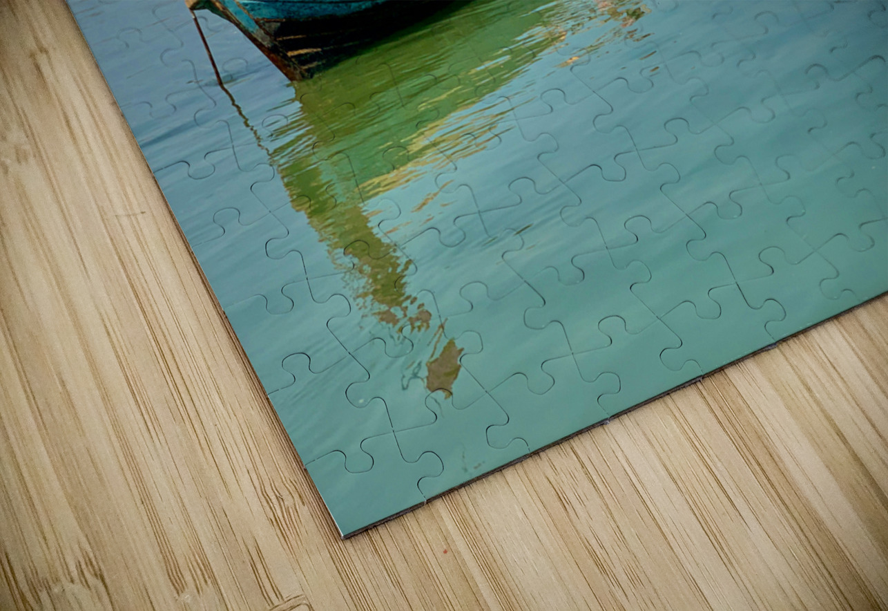 Standing in Front of the Boat Jimmy Roy Photos Puzzle