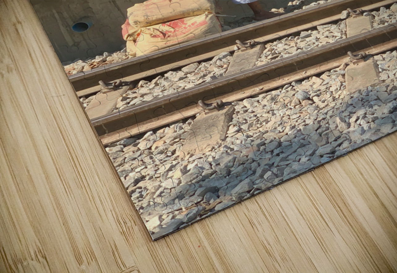 Little Girl at the Train Station Jimmy Roy Photos Puzzle