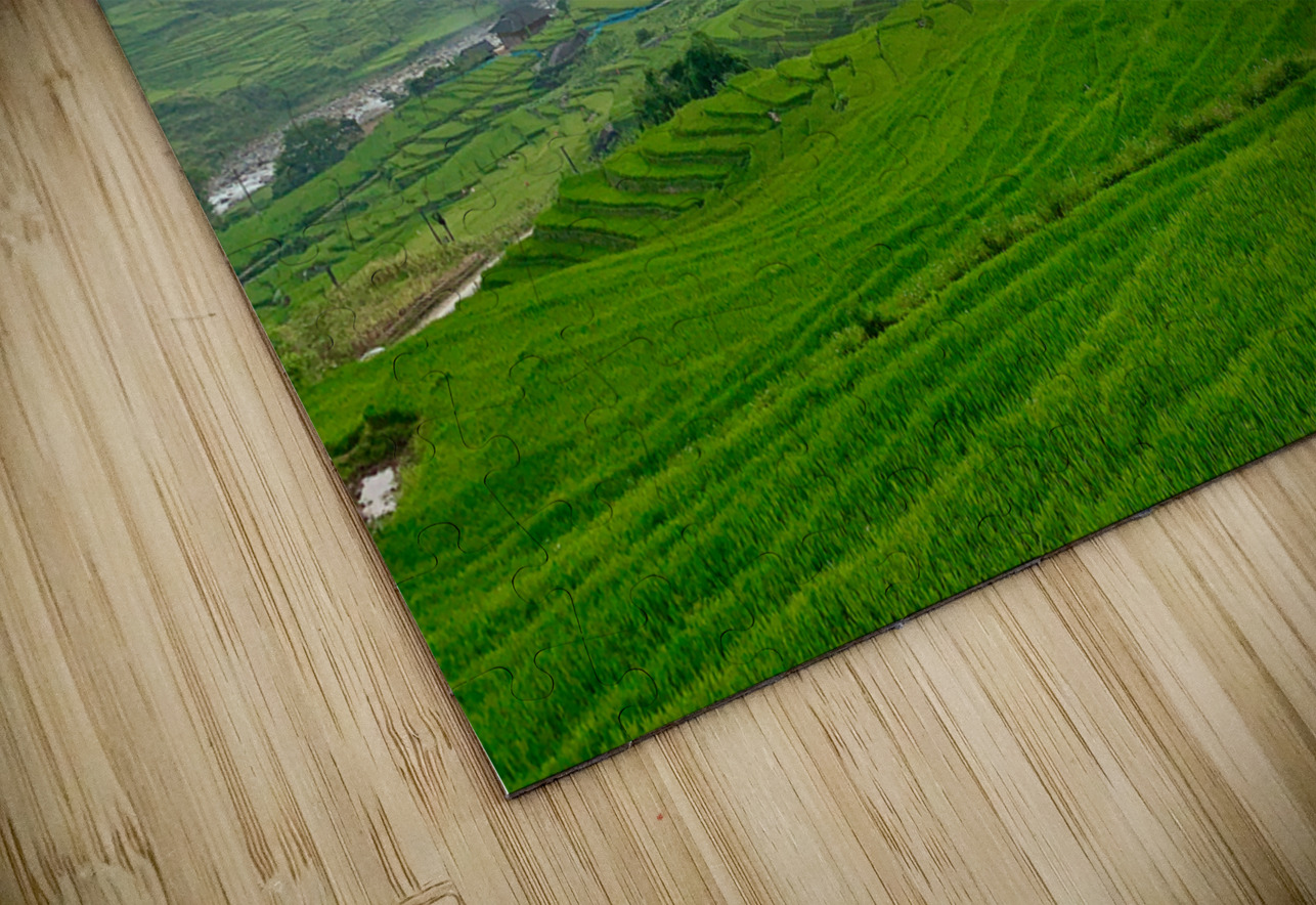 Sunset Over Sapa Rice Field Jimmy Roy Photos Puzzle