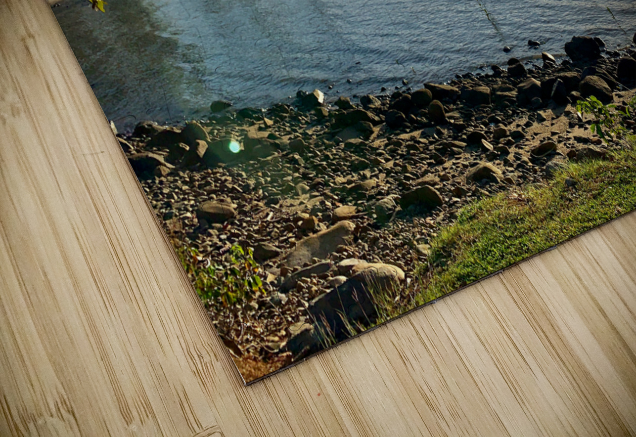 Long House on the Water at Sunset Jimmy Roy Photos Puzzle