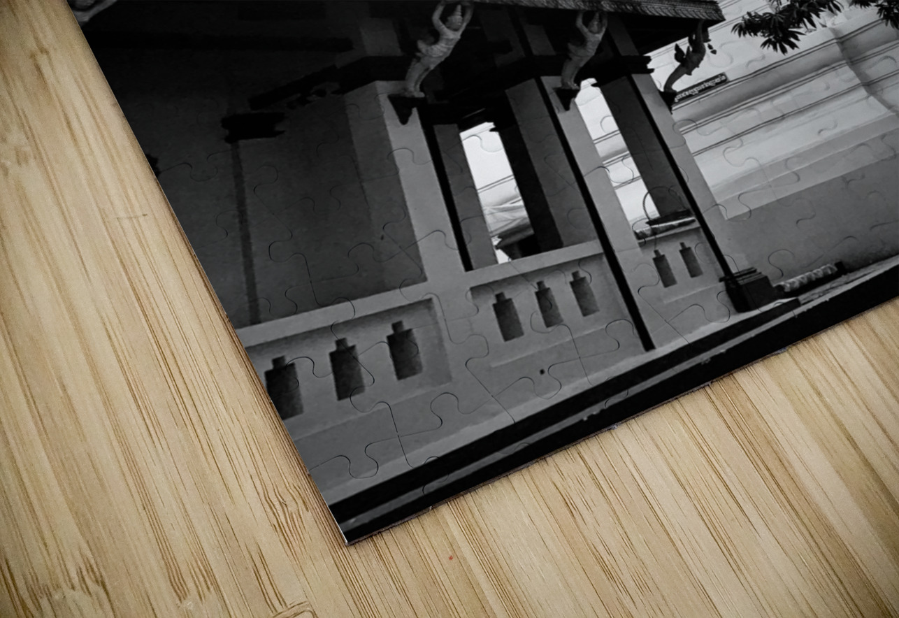 BW Monk  Stupa Jimmy Roy Photos Puzzle