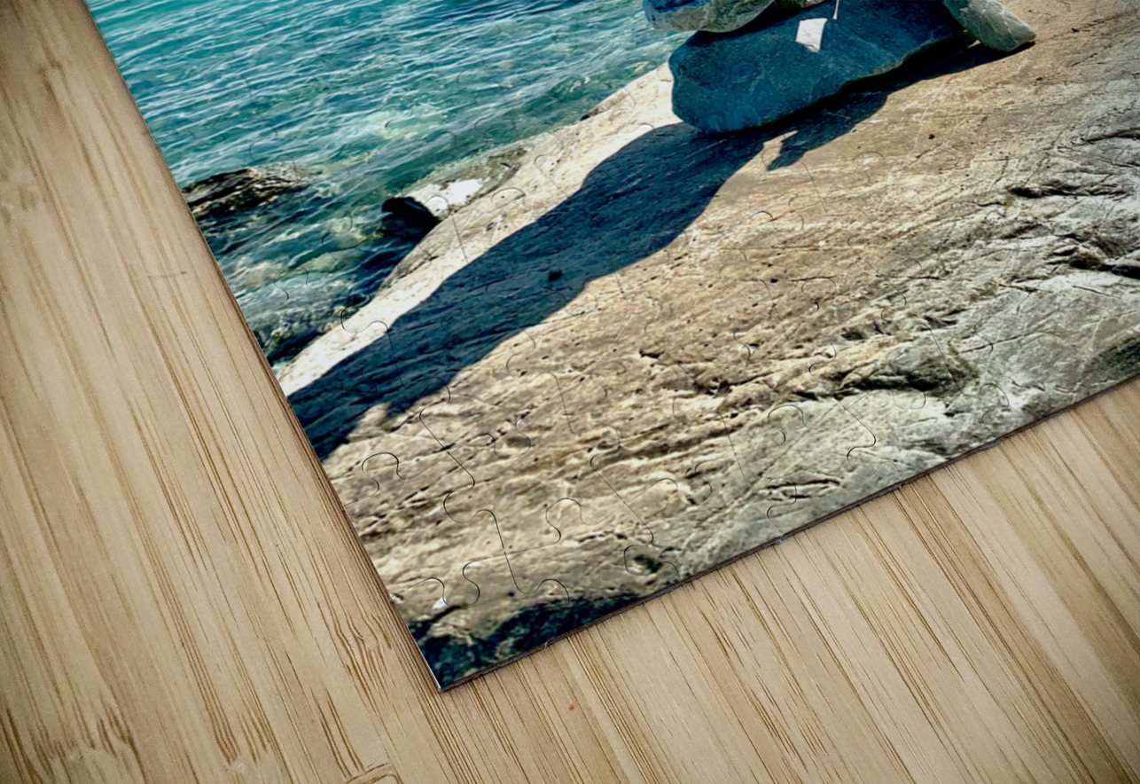 Rock Balancing in Front of the Lake Jimmy Roy Photos Puzzle