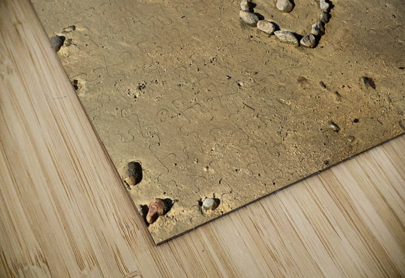 Dimanche Fou Written on the Beach Jimmy Roy Photos Puzzle