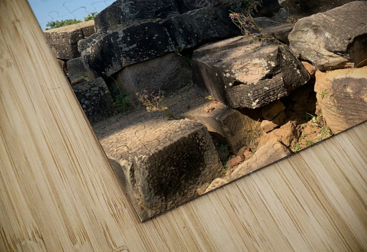 Man Looking Outside of Old Temple Jimmy Roy Photos Puzzle