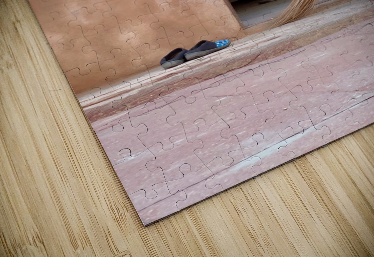 Lady Sweeping the Floor Jimmy Roy Photos Puzzle