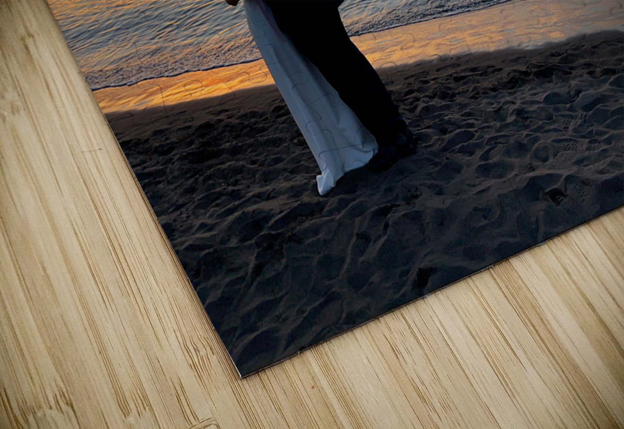 Newlyweds Sunset Beach Jeju South Korea 1 Jimmy Roy Photos Puzzle