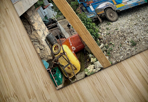 The Blue Bus of the Village Jimmy Roy Photos puzzle