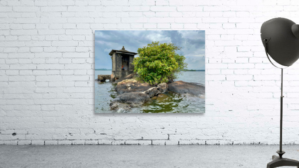 Mini Temple on the Lake Sri Lanka by Jimmy Roy Photos