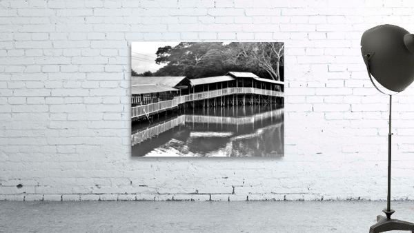BW Covered Bridge Reflections by Jimmy Roy Photos