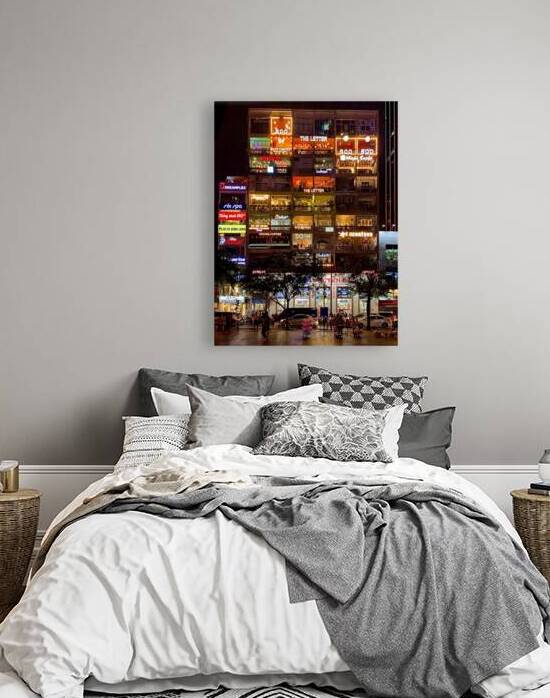 The Cafe Apartments Ho Chi Minh at Night by Jimmy Roy Photos