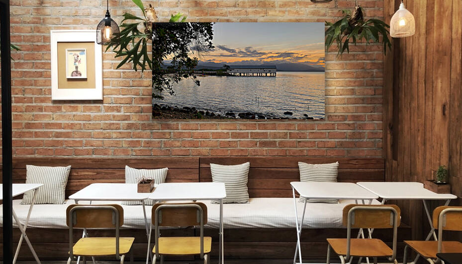 Long Building on Water during Sunset by Jimmy Roy Photos