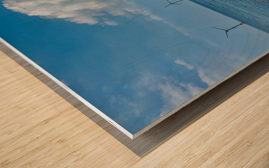 Wind Mills Jeju South Korea 3 Wood print